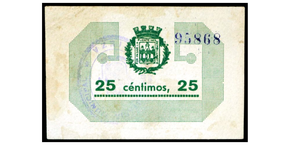 BILLETE; CIEZA (Murcia) 25 CENTIMOS 1937 - Imagen 2