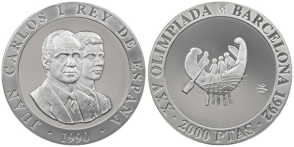 ESPAÑA 2000 PESETAS 1990 OLIMPIADAS DE BARCELONA