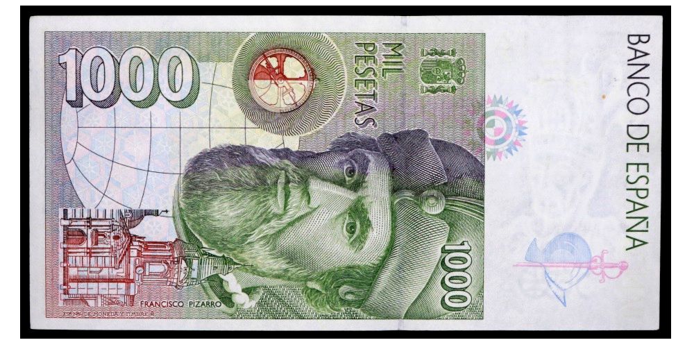JUAN CARLOS I 1000 PESETAS 1992 HERNAN CORTES - Imagen 2