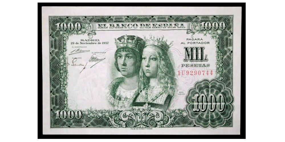 ESTADO ESPAÑOL 1000 PESETAS 1957 REYES CATOLICOS