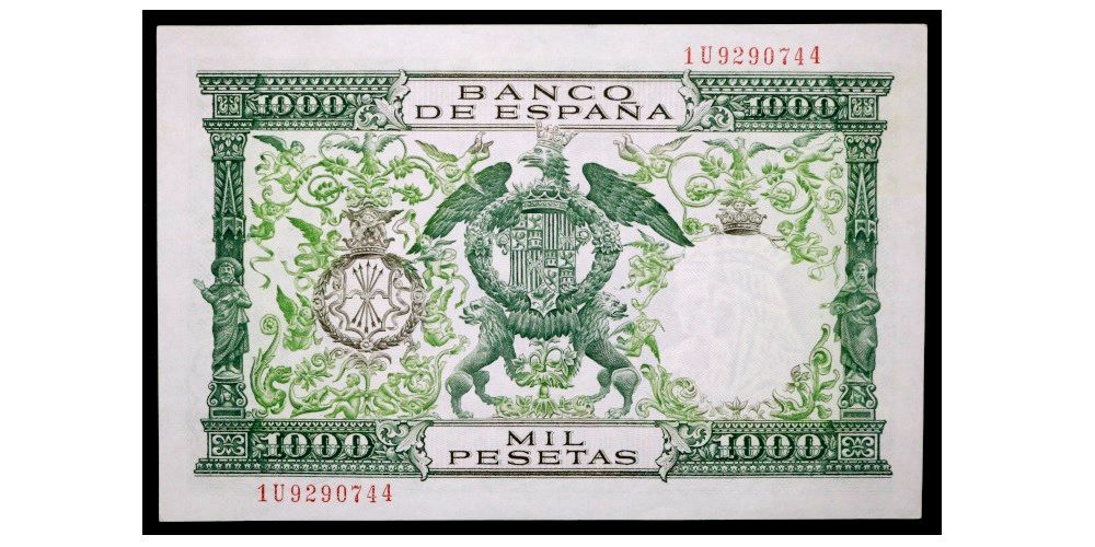 ESTADO ESPAÑOL 1000 PESETAS 1957 REYES CATOLICOS - Imagen 2