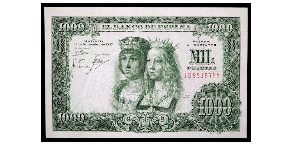 ESTADO ESPAÑOL 1000 PESETAS 1957 REYES CATOLICOS