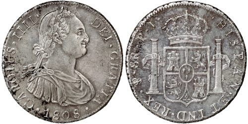 CARLOS IV  8 REALES 1808 POTOSI PJ
