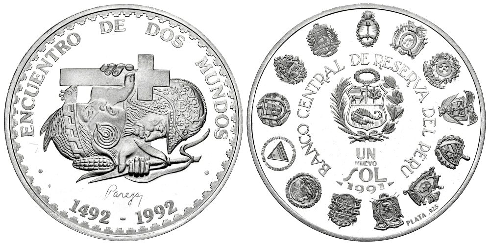 PERU 1 NUEVO SOL 1991  SERIE IBEROAMERICANA