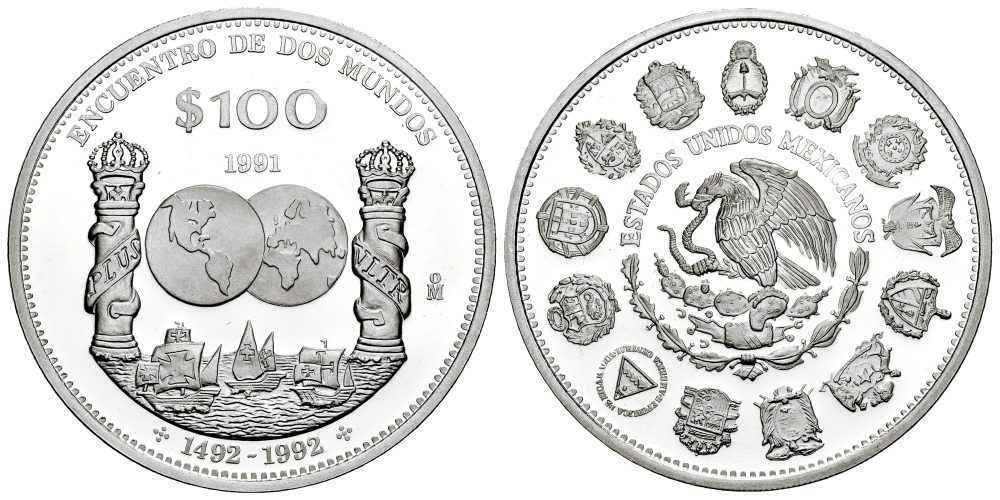 MEXICO 100 PESOS 1991  SERIE IBEROAMERICANA