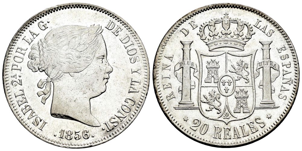 ISABEL II  20 REALES 1856 MADRID