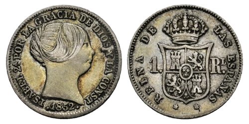 ISABEL II  1 REAL 1852 MADRID