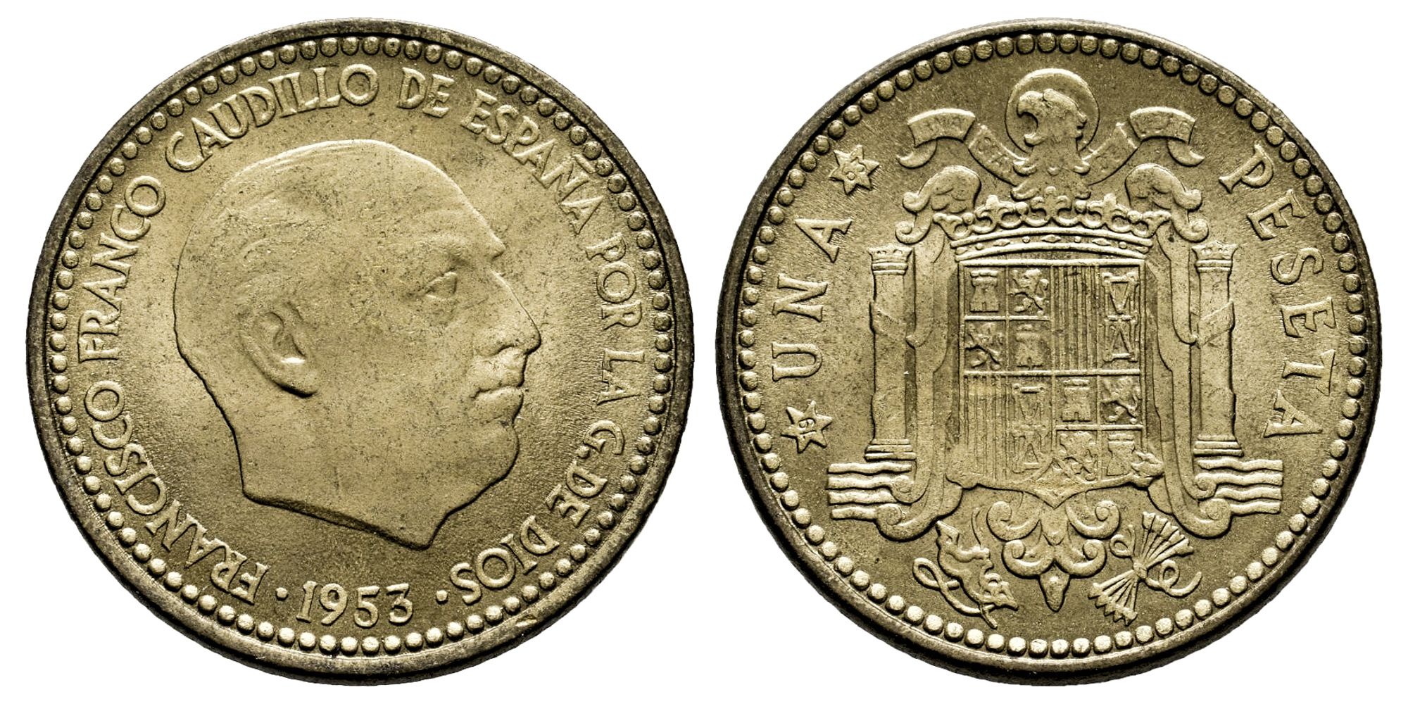 ESTADO ESPAÑOL 1 PESETA 1953*19-63
