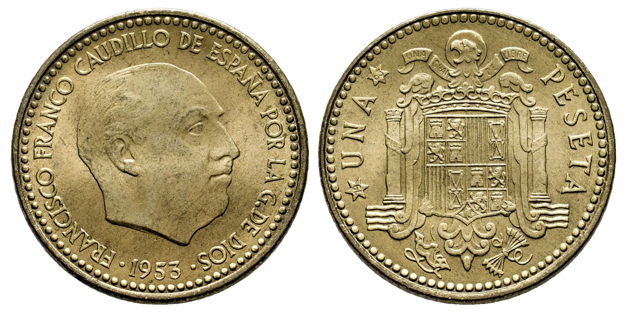 ESTADO ESPAÑOL 1 PESETA 1953*19-63