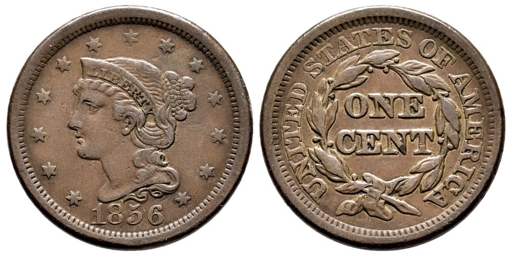 USA 1 CENTAVO 1856