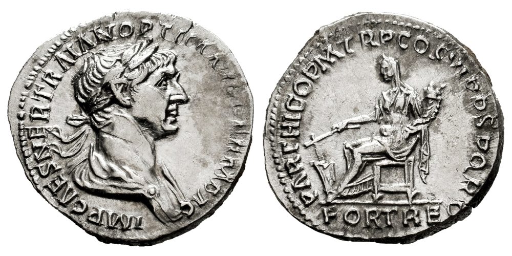 TRAJANO (DENARIO) 114 al 117 d.C.