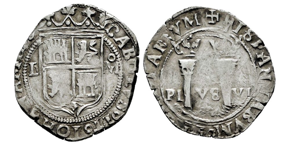 CARLOS Y JUANA 1 REAL S/F (1548-1556) MEXICO L