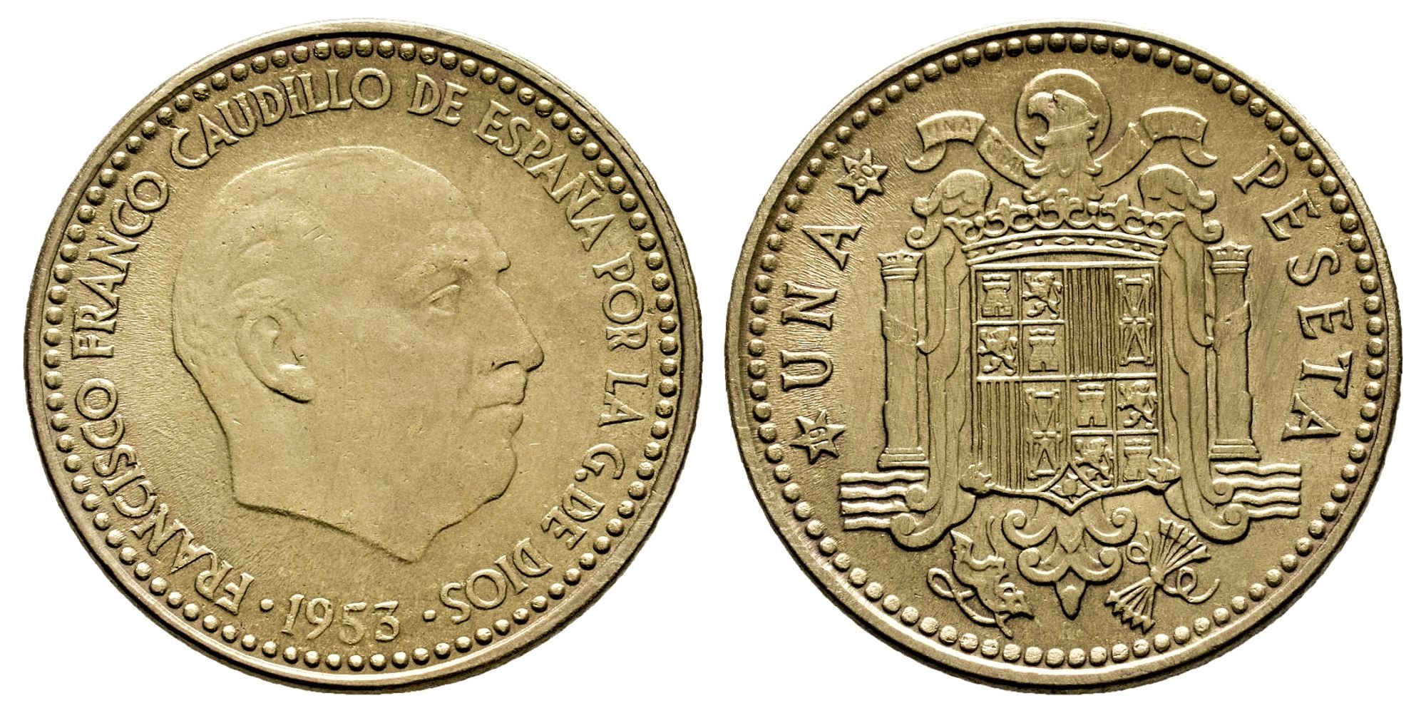ESTADO ESPAÑOL 1 PESETA 1953*19-60