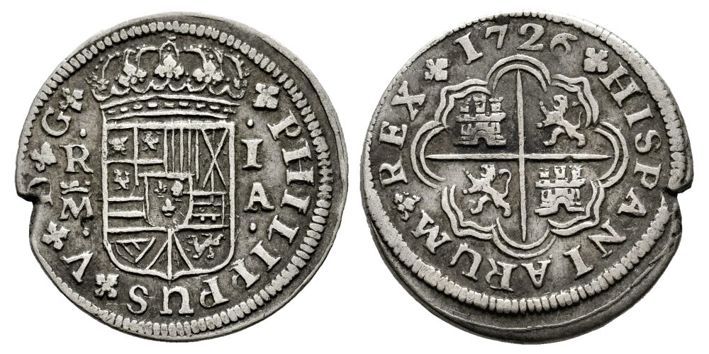 FELIPE V  1 REAL 1726 MADRID A