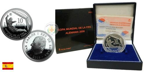 ESPAÑA 10 EUROS 2003 COPA MUNDIAL DE LA FIFA ALEMANIA´06