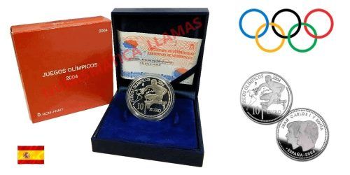 ESPAÑA 10 EUROS 2004 J.J.O.O. DE ATENAS´04