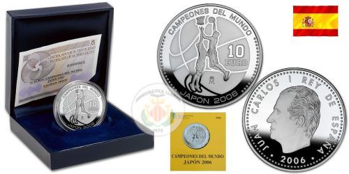 ESPAÑA 10 EUROS 2006 CAMPEONES DEL MUNDO JAPON´06