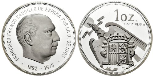 TIPO ONZA (PLATA) FRANCISCO FRANCO 1892-1975