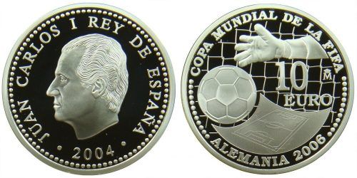 Alternative view of ESPAÑA 10 EUROS 2004 MUNDIAL DE FUTBOL ALEMANIA 2006