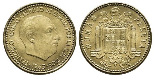 ESTADO ESPAÑOL 1 PESETA 1963*19-65