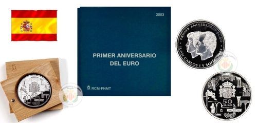 ESPAÑA 50 EUROS 2003 (CINCUENTIN) PRIMER ANIVERSARIO DEL EURO