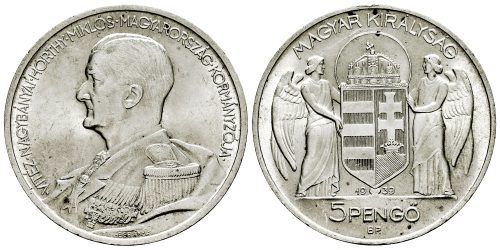 HUNGRIA 5 PENGO 1939
