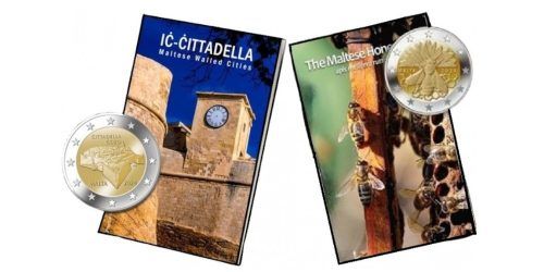 2 EUROS MALTA 2024 CIUDADELA DE GOZ + LA ABEJA DE MALTA