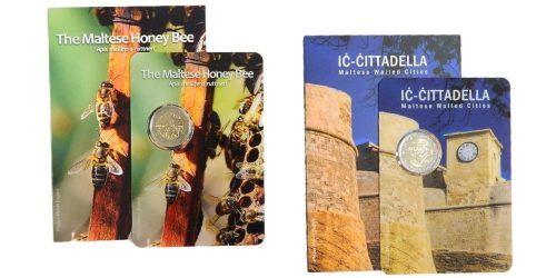 2 EUROS MALTA 2024 CIUDADELA DE GOZ + LA ABEJA DE MALTA - Imagen 2