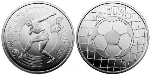 ESPAÑA 10 EUROS 2002 MUNDIAL DE FUTBOL - PELOTA