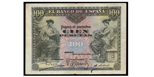 ALFONSO XIII  100 PESETAS 1906