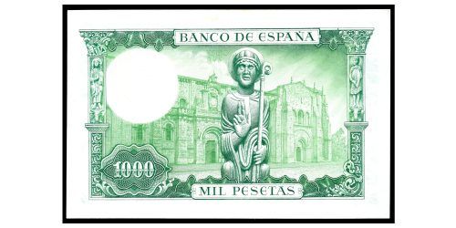 Alternative view of ESTADO ESPAÑOL 1000 PESETAS 1965 SAN ISIDORO