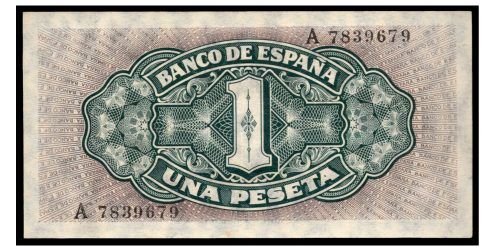 Alternative view of ESTADO ESPAÑOL 1 PESETA 1940 LA SANTA MARIA
