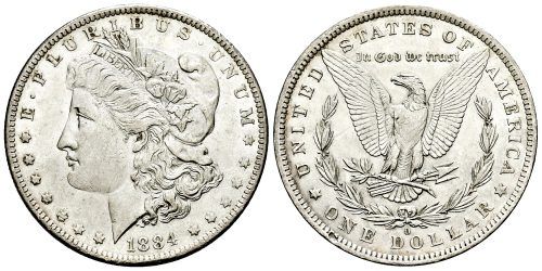 USA 1 DOLAR 1884 O
