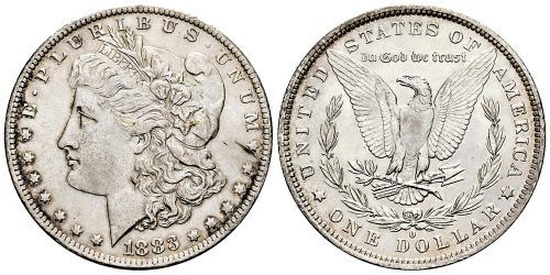 USA 1 DOLAR 1883 O