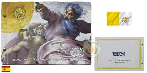 Alternative view of 2 EUROS VATICANO 2009 ASTRONOMIA
