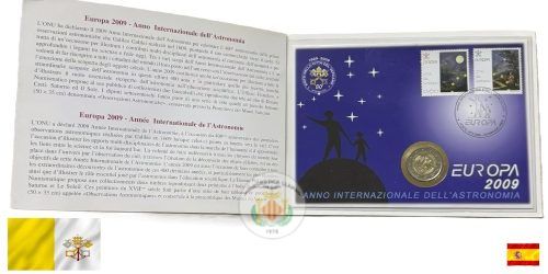 2 EUROS VATICANO 2009 ASTRONOMIA - Imagen 3