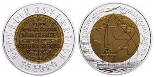 AUSTRIA 25 EUROS 2006 SERIE NIOBIO SATELITE EUROPEO - Imagen 2