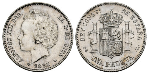 ALFONSO XIII  1 PESETA 1893