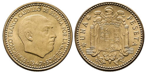 ESTADO ESPAÑOL 1 PESETA 1947*19-54