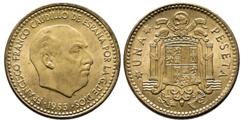 ESTADO ESPAÑOL 1 PESETA 1953*19-61