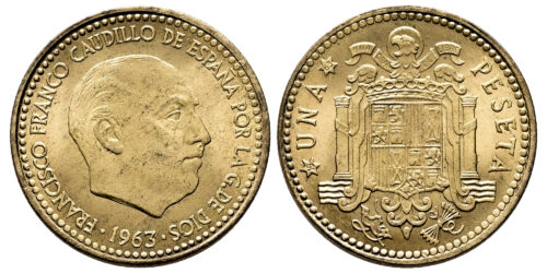 ESTADO ESPAÑOL 1 PESETA 1963*19-63