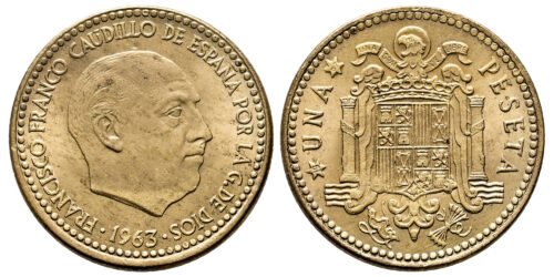 ESTADO ESPAÑOL 1 PESETA 1963*19-67
