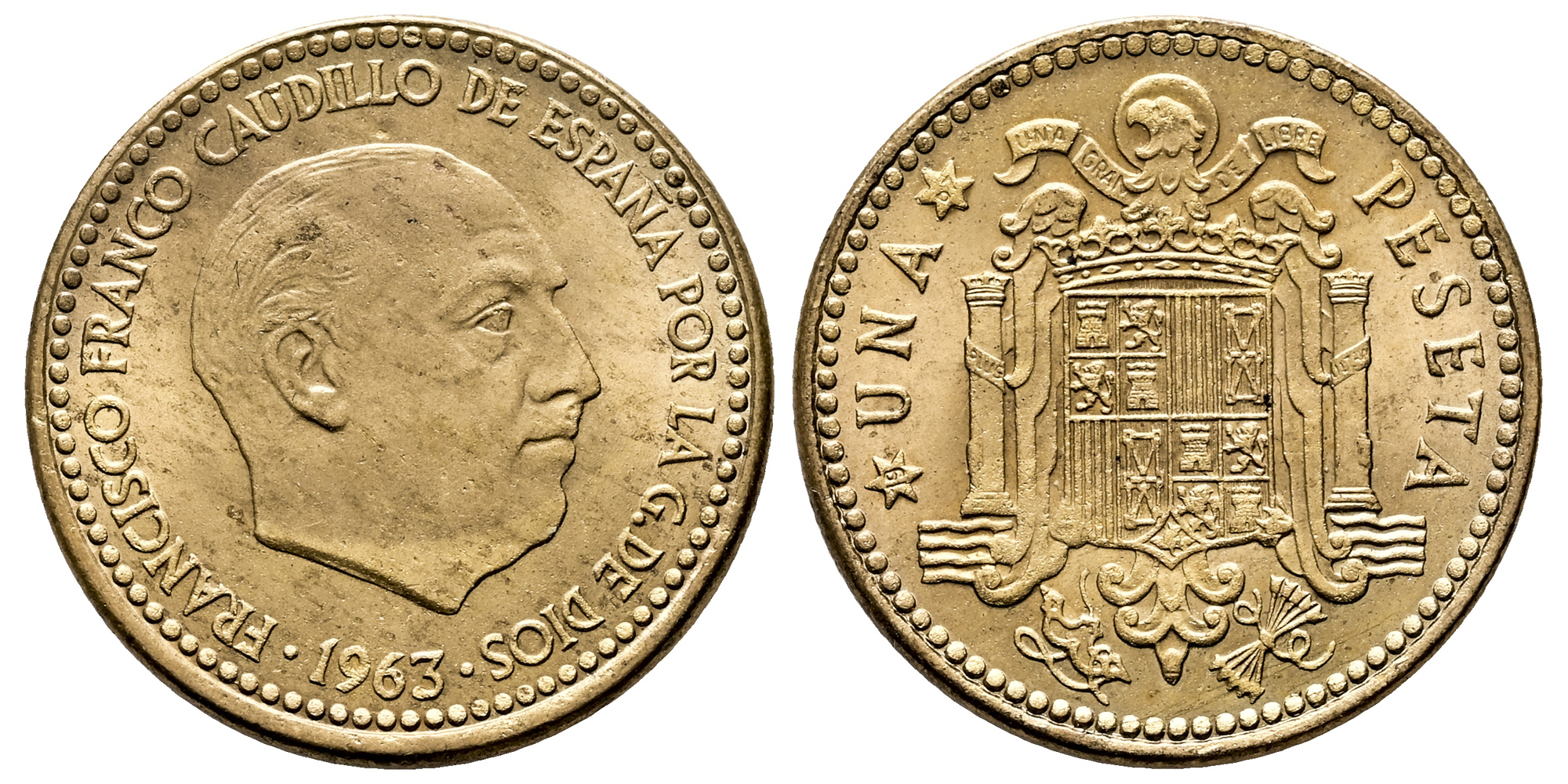 ESTADO ESPAÑOL 1 PESETA 1963*19-67