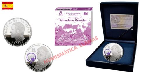 ESPAÑA 10 EUROS 2026 ALMUDENA GRANDES - Imagen 2