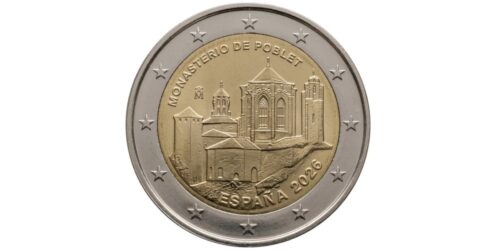 2 EUROS ESPAÑA 2026 MONASTERIO DE POBLET