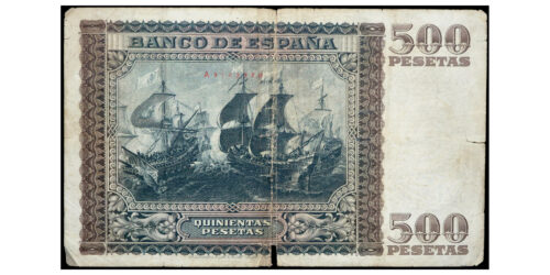 Alternative view of ESTADO ESPAÑOL 500 PESETAS 1940 DON JUAN DE AUSTRIA