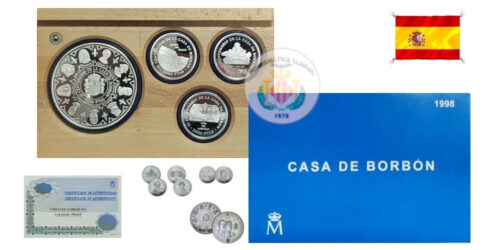 ESPAÑA ESTUCHE COMPLETO CASA DE BORBON 1998