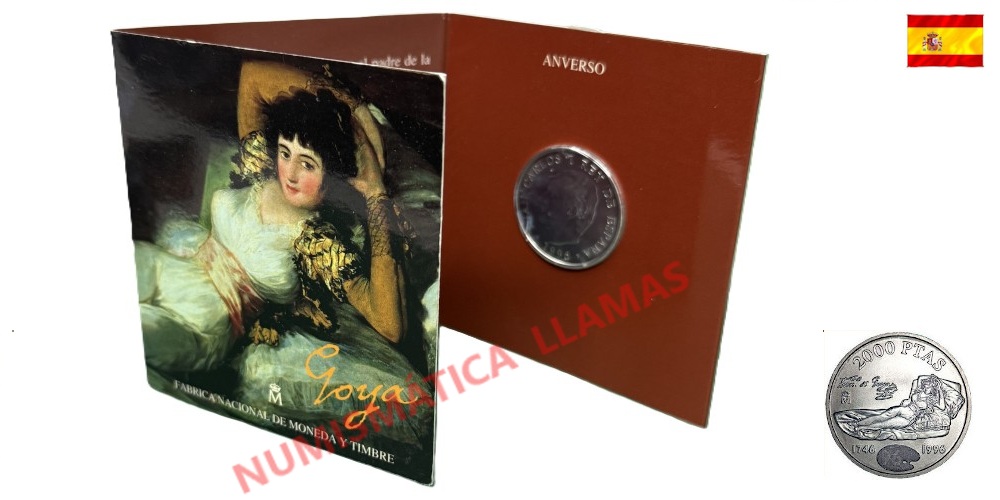 ESPAÑA CARTERA 2000 PESETAS 1996 LA MAJA VESTIDA