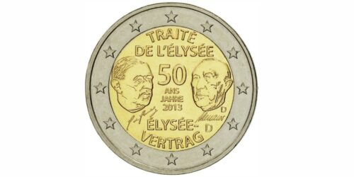 2 EUROS ALEMANIA 2013 TRATADO DEL ELISEO
