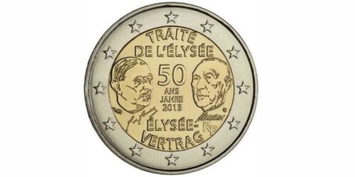 2 EUROS FRANCIA 2013 TRATADO DEL ELISEO